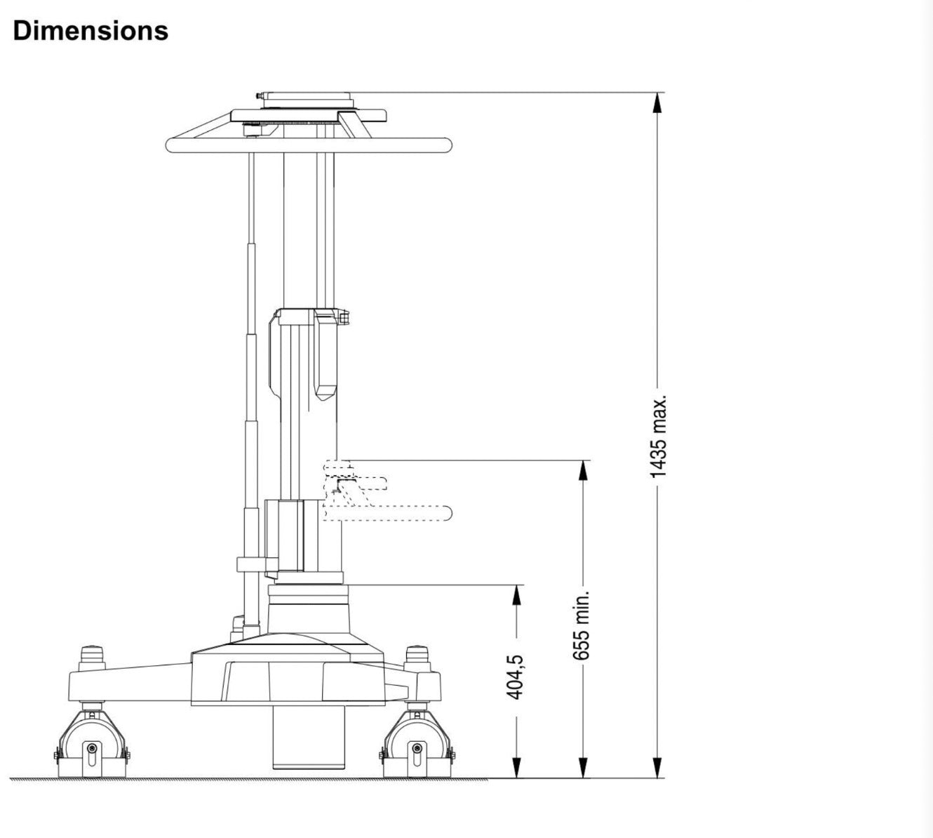 Sachtler Vario PED 1-90 with Sachtler Video 25 Plus head