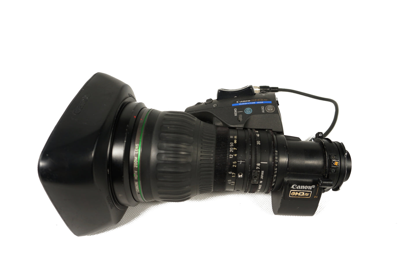 HJ22ex7.6BIASE Canon HDTV Tele lens used