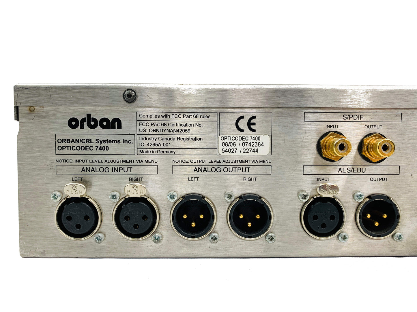 Orban Opticodec 7400