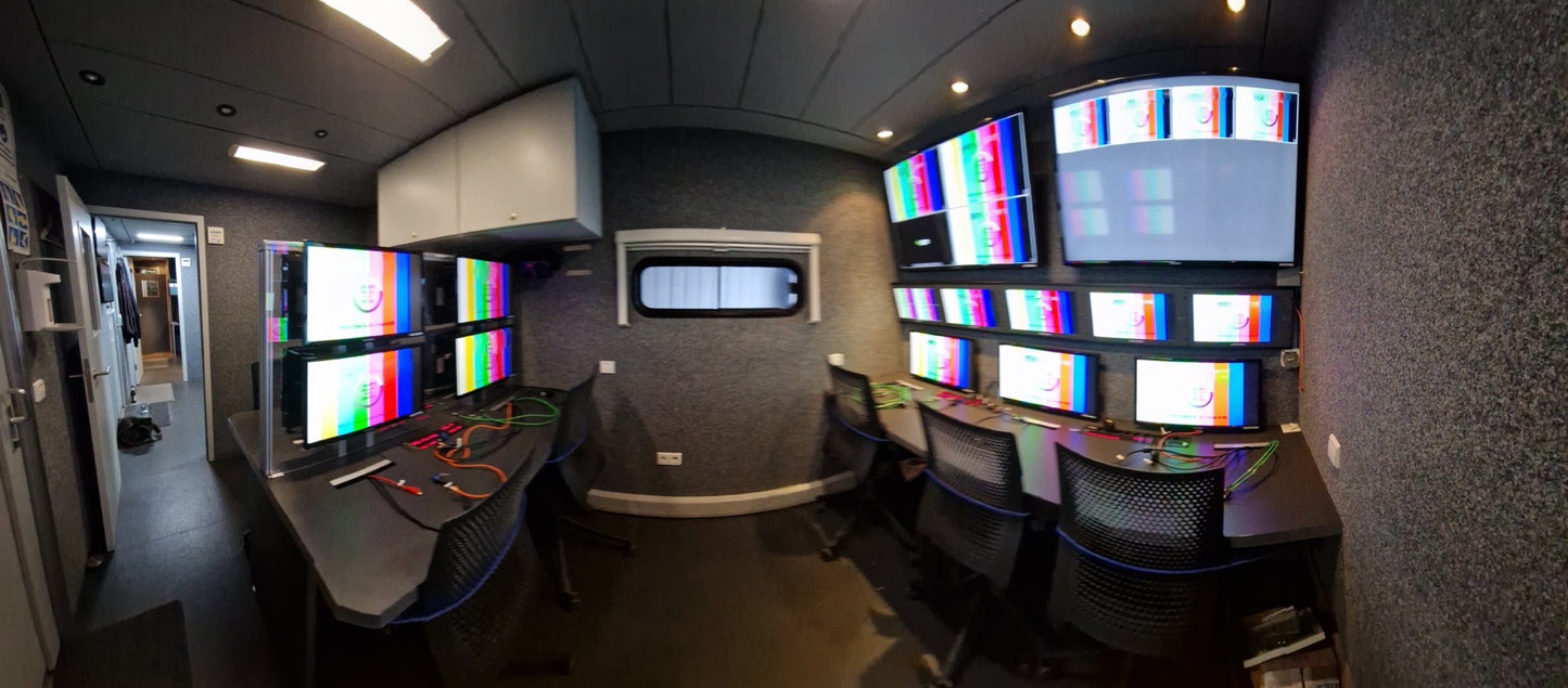 OB HD 3G production trailer for up to 10 cameras