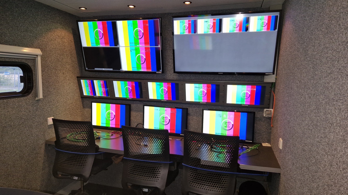 OB HD 3G production trailer for up to 10 cameras