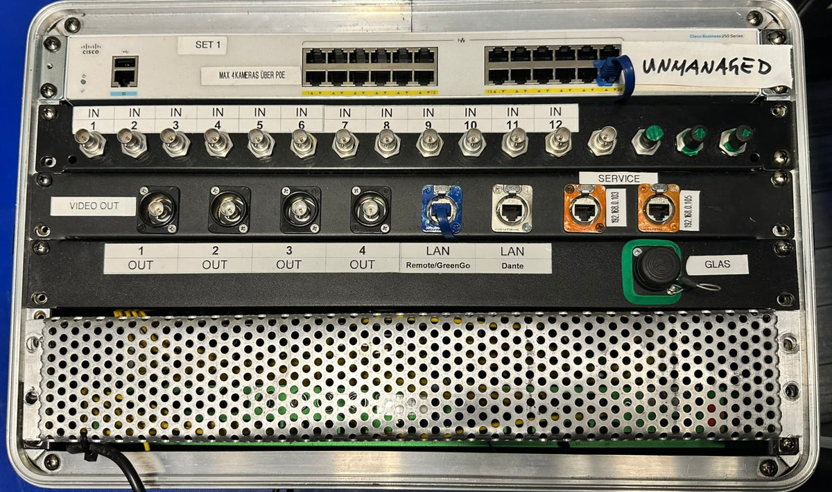 Branding fibre interface 16x 3G HD-SDI over 1x fibre cable