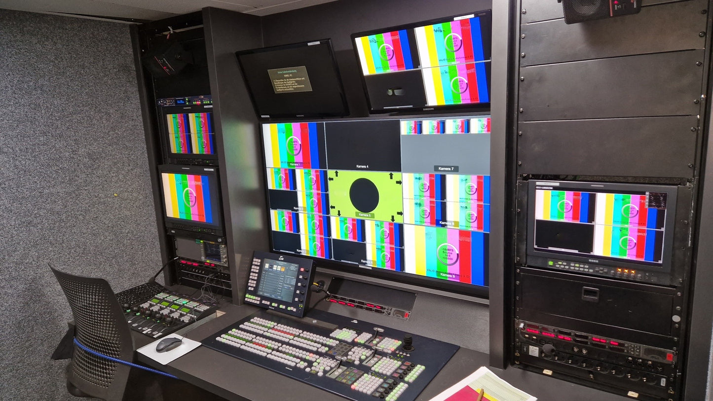 OB HD 3G production trailer for up to 10 cameras