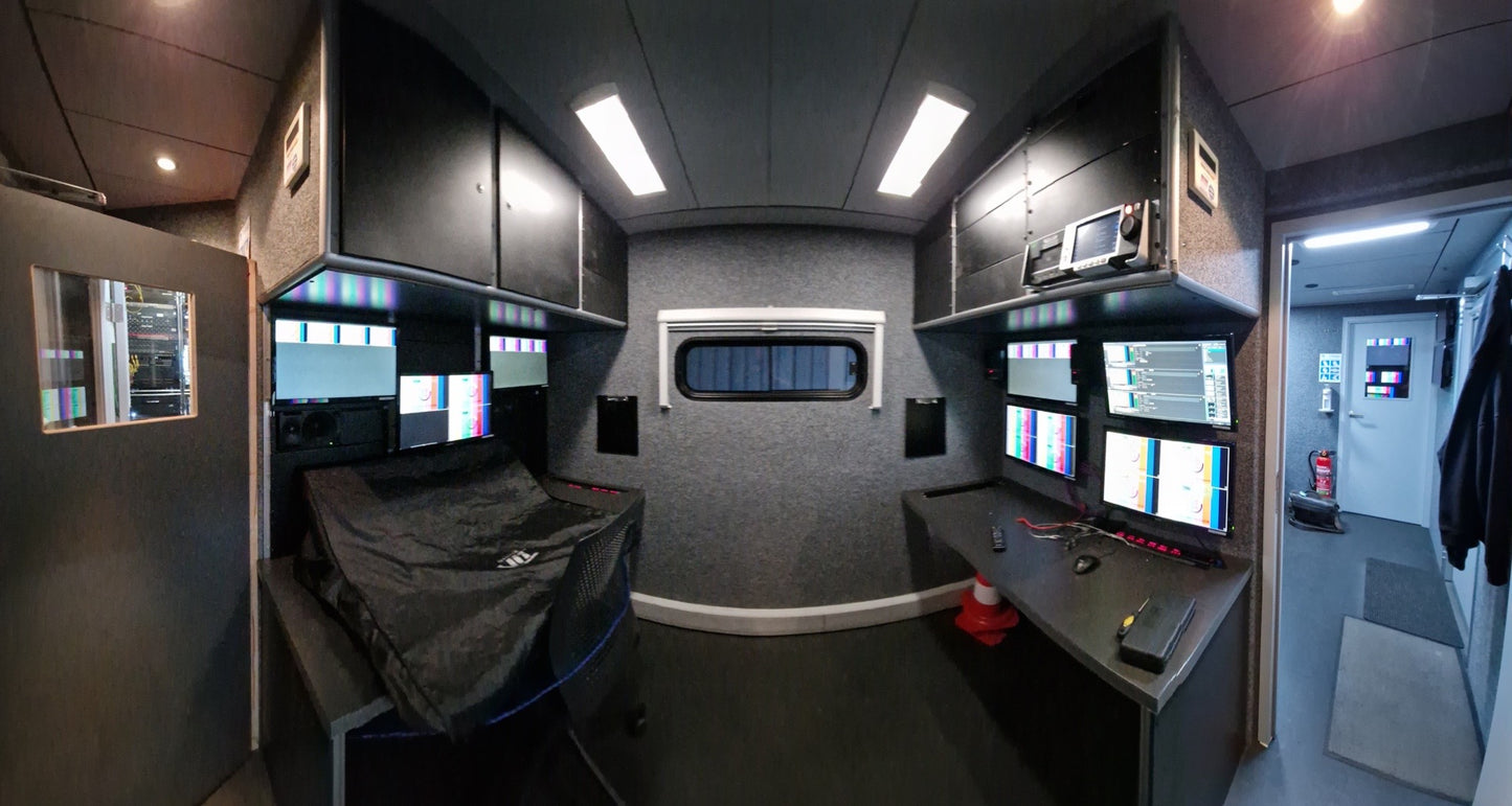 OB HD 3G production trailer for up to 10 cameras