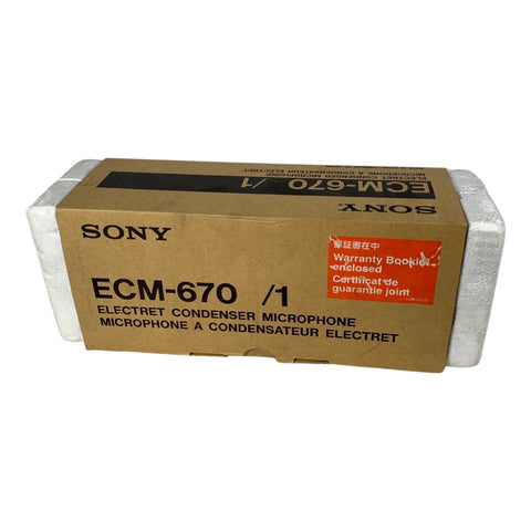 SONY ECM670 SHORT SHOTGUN MIC