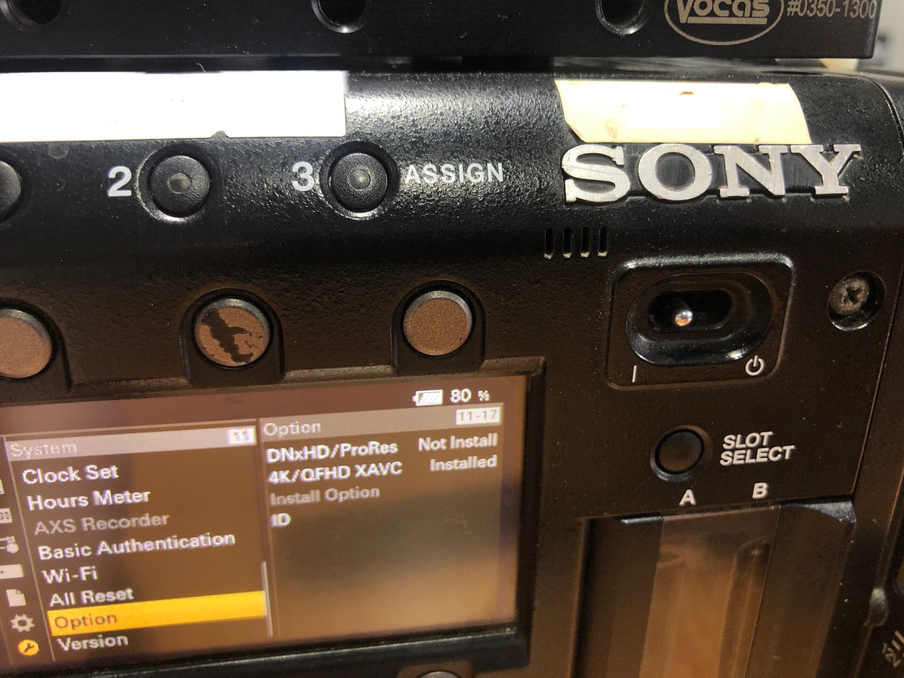Sony PMW-F5 used with 4K