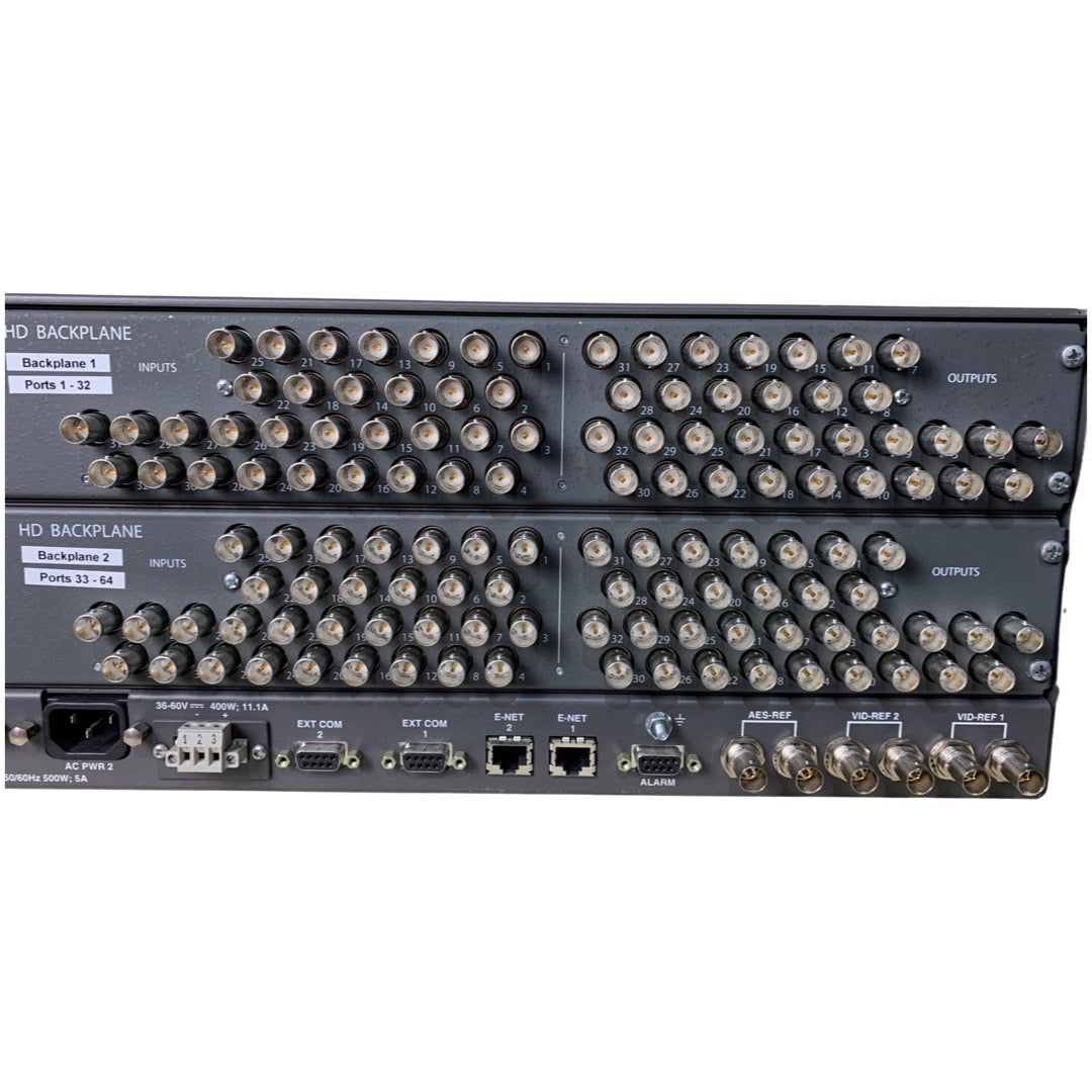 Grass Valley Conerto 64x64 HD-SDI router incl. Jupiter panels